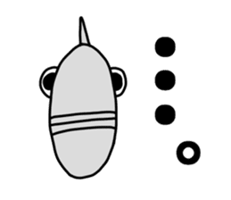 Fish human sticker #1906008