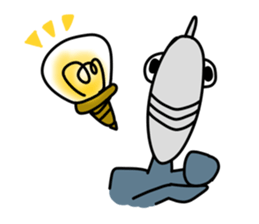 Fish human sticker #1906012