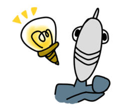 Fish human sticker #1906012