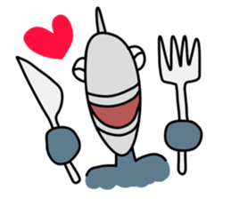 Fish human sticker #1906014