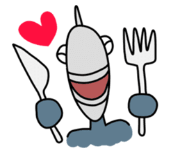 Fish human sticker #1906014