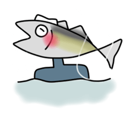 Fish human sticker #1906017