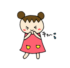 Sweet pretty girl "PONG CHANG" sticker #1906079