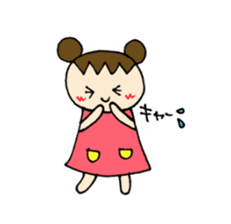 Sweet pretty girl "PONG CHANG" sticker #1906079