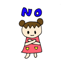 Sweet pretty girl "PONG CHANG" sticker #1906085