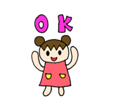 Sweet pretty girl "PONG CHANG" sticker #1906086