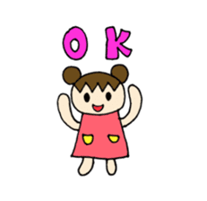 Sweet pretty girl "PONG CHANG" sticker #1906086