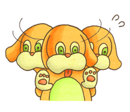 KIGURUMI - Rabbit & Dog - sticker #1906631