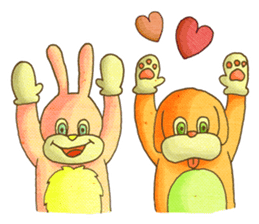 KIGURUMI - Rabbit & Dog - sticker #1906646