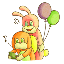 KIGURUMI - Rabbit & Dog - sticker #1906647