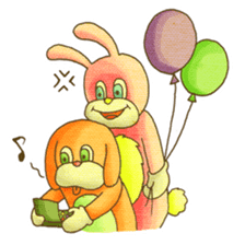 KIGURUMI - Rabbit & Dog - sticker #1906647