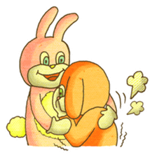 KIGURUMI - Rabbit & Dog - sticker #1906649