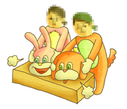 KIGURUMI - Rabbit & Dog - sticker #1906657