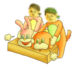 KIGURUMI - Rabbit & Dog - sticker #1906657