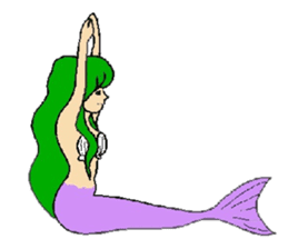 simple praise, a mermaid and friend sticker #1906962