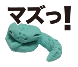 Snake clay sticker #1907191