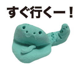 Snake clay sticker #1907215