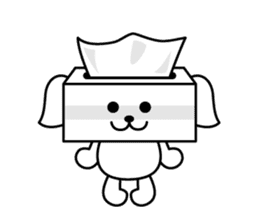 Tissue dogs sticker #1907581