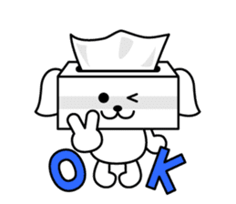 Tissue dogs sticker #1907589