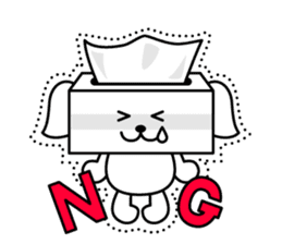 Tissue dogs sticker #1907590