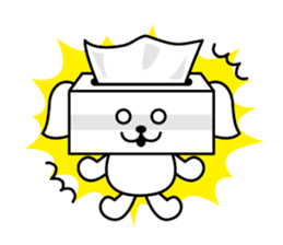 Tissue dogs sticker #1907591