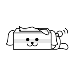Tissue dogs sticker #1907596