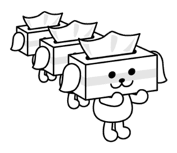 Tissue dogs sticker #1907600