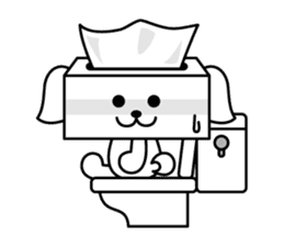 Tissue dogs sticker #1907602
