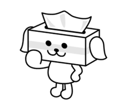 Tissue dogs sticker #1907605