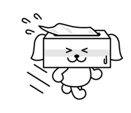 Tissue dogs sticker #1907607