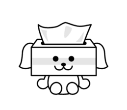 Tissue dogs sticker #1907611