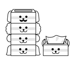 Tissue dogs sticker #1907612