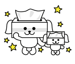 Tissue dogs sticker #1907614