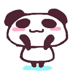 Stickers of a panda!!