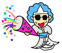 Ghost of the Afro-hair sticker #1909001