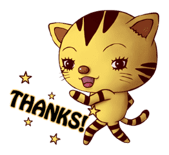 Tiger stripe cat's reaction sticker #1909147