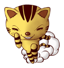 Tiger stripe cat's reaction sticker #1909164