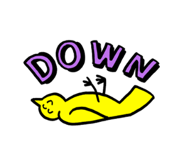 Blue bear and bird. sticker #1909879