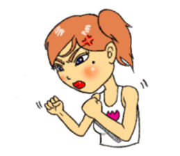 Emotions of woman sticker #1910464