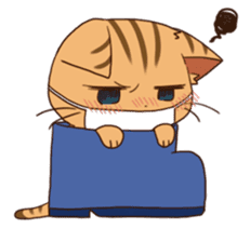 The cat included in boots! sticker #1910653