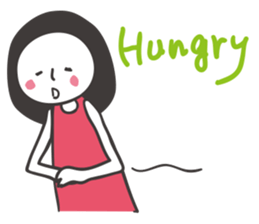 Black hair girl_Not motivated sticker #1910782