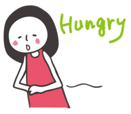 Black hair girl_Not motivated sticker #1910782