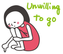 Black hair girl_Not motivated sticker #1910789