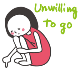 Black hair girl_Not motivated sticker #1910789