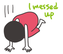 Black hair girl_Not motivated sticker #1910791