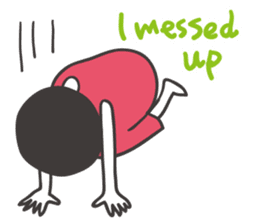 Black hair girl_Not motivated sticker #1910791