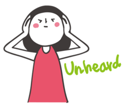 Black hair girl_Not motivated sticker #1910793