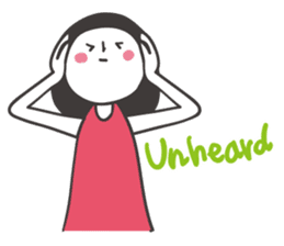 Black hair girl_Not motivated sticker #1910793