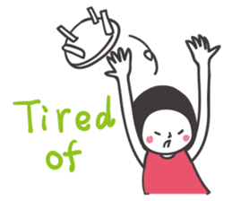 Black hair girl_Not motivated sticker #1910795