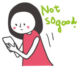 Black hair girl_Not motivated sticker #1910797